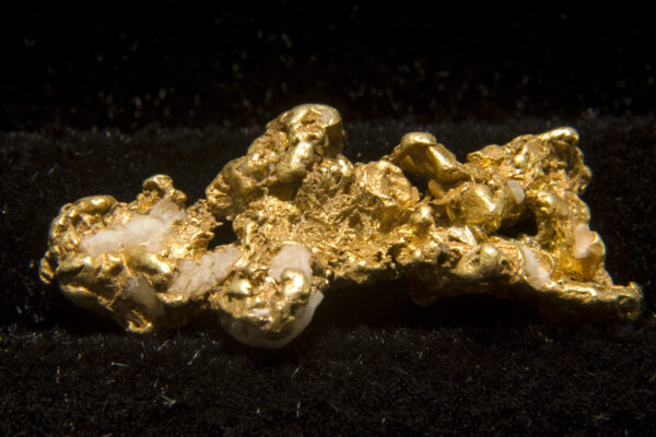 acid leached gold with quartz still visible
