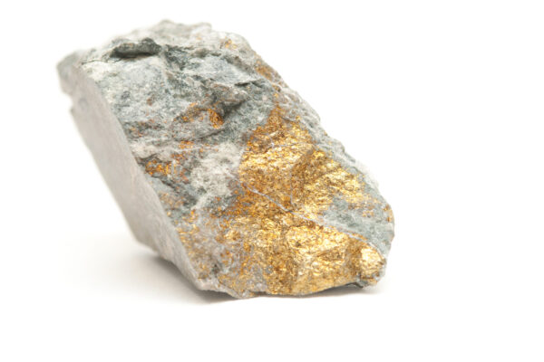 chalcopyrite mineral sample with gold and copper with pyrite